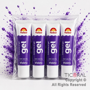COLORANTE EN GEL FLEIGEL VIOLETA X 15 GR (PACK X 4 UNIDADES)